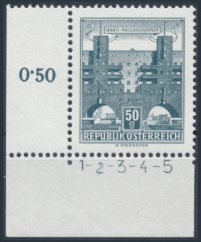 Briefmarke mit Symbolzahl(en)